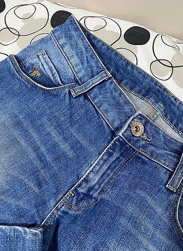 38 Beden mavi Renk Mavi düz kesim straight jean vintage model