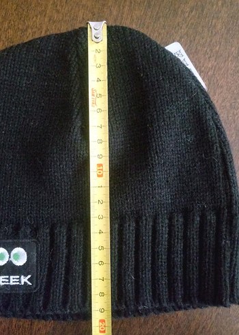 Siyah Örgü Yün Bere GEEK - Görsel 8