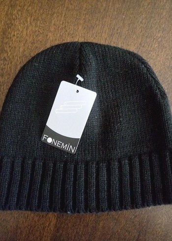 Siyah Örgü Yün Bere GEEK - Görsel 4