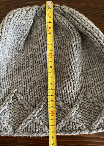 Gri Örgü Kadın Bere - Görsel 6