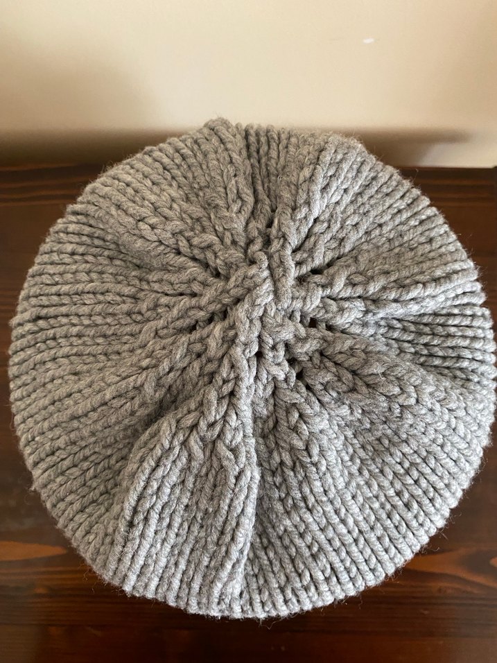 Gri Örgü Kadın Bere - Görsel 5