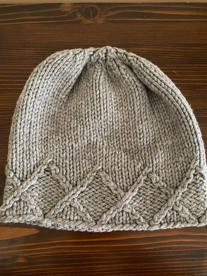 Gri Örgü Kadın Bere - Görsel 3