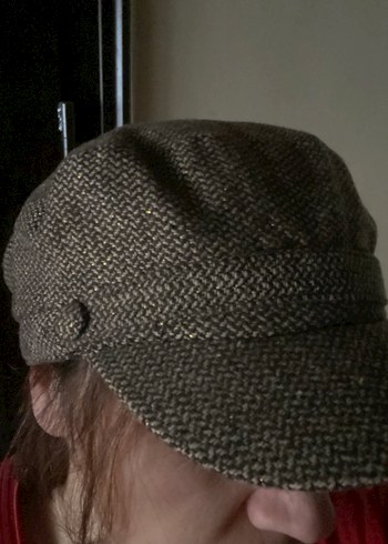 Bohem Tarz sütlü kahverengi Kadın Yün Şapka - Görsel 5