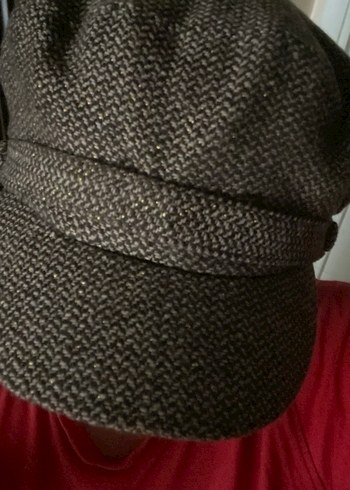 Bohem Tarz sütlü kahverengi Kadın Yün Şapka - Görsel 7