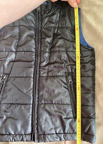 Siyah Erkek Çocuk Fermuarlı Yelek - Görsel 5