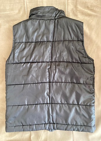 Siyah Erkek Çocuk Fermuarlı Yelek - Görsel 2