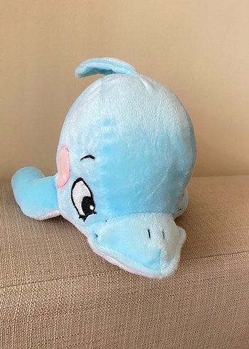 Pastel Mavi Yunus Peluş Oyuncak - Görsel 3