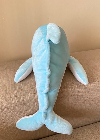 Pastel Mavi Yunus Peluş Oyuncak - Görsel 5