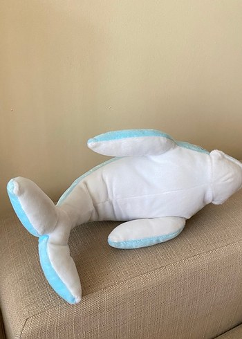 Pastel Mavi Yunus Peluş Oyuncak - Görsel 4