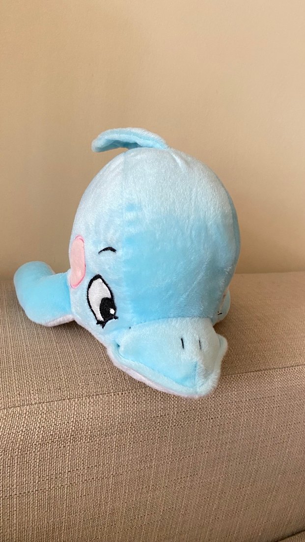 Pastel Mavi Yunus Peluş Oyuncak - Görsel 3