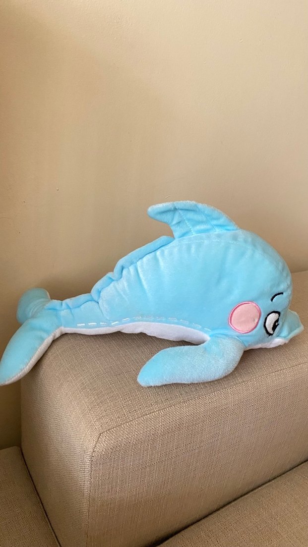 Pastel Mavi Yunus Peluş Oyuncak - Görsel 2