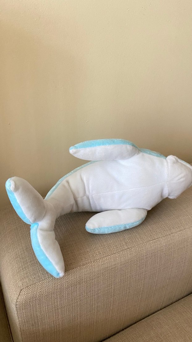 Pastel Mavi Yunus Peluş Oyuncak - Görsel 4