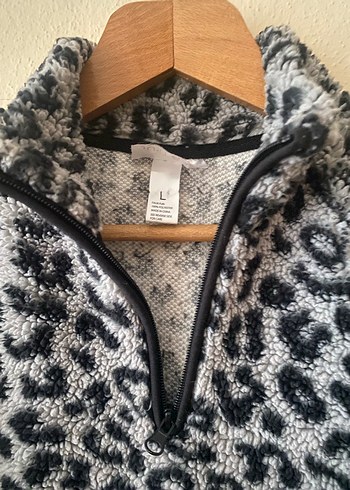 Kadın Gri Zebra Desenli Uzun Kollu Ofis Bluzu - Görsel 5