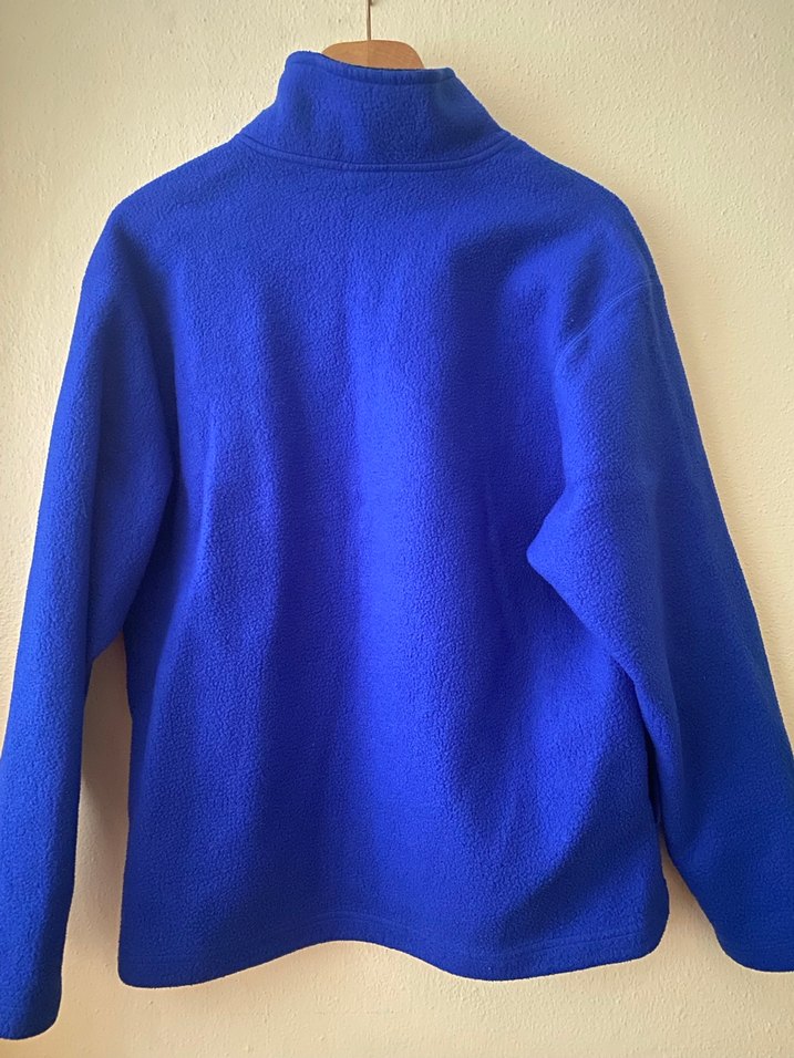 Mavi Yarım Fermuarlı Erkek Polar Sweatshirt - Görsel 4