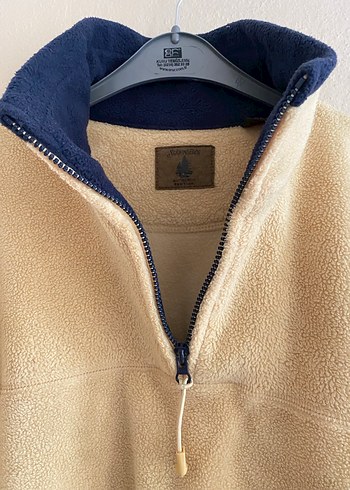 Sarı Yarım Fermuarlı Erkek Polar Sweatshirt - Görsel 4