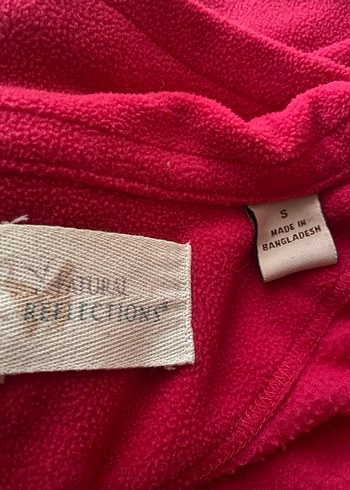 Pembe Fermuarlı Polar Sweatshirt - Görsel 8