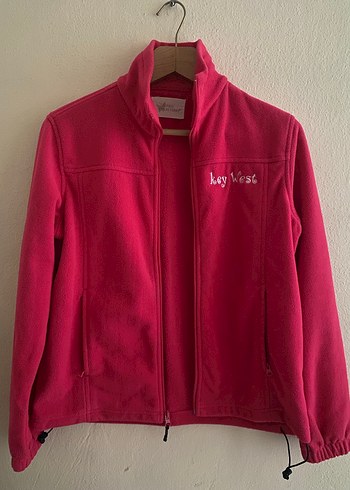 Pembe Fermuarlı Polar Sweatshirt - Görsel 3