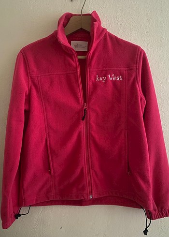 Pembe Fermuarlı Polar Sweatshirt - Görsel 2