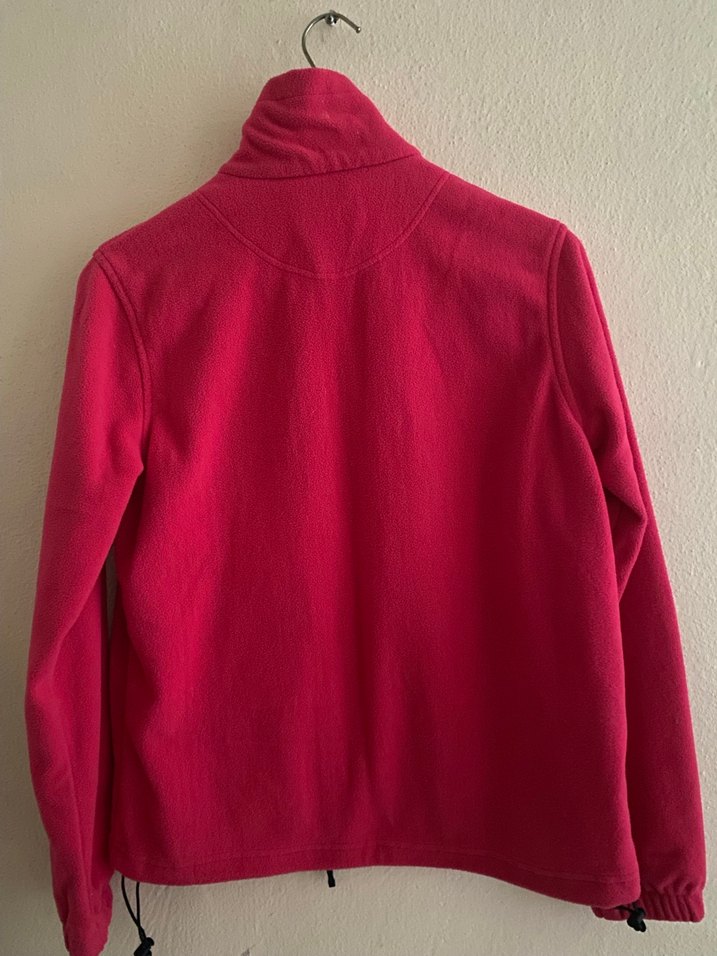 Pembe Fermuarlı Polar Sweatshirt - Görsel 4
