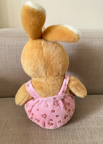 Beden Pembe Kıyafetli Peluş Tavşan Oyuncak