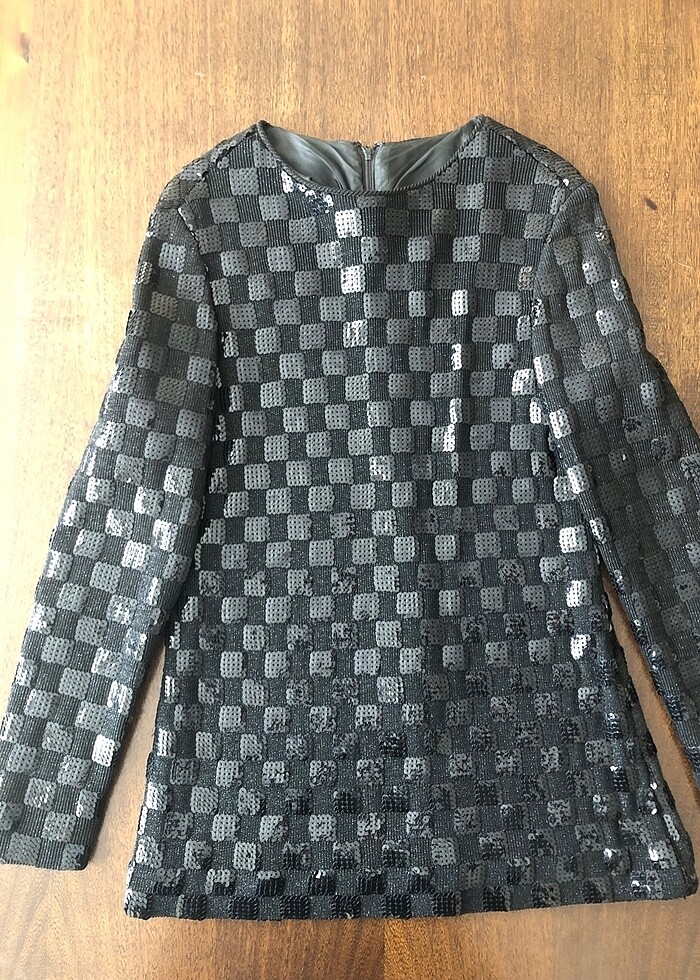 Pullu payetli bluz - Görsel 3