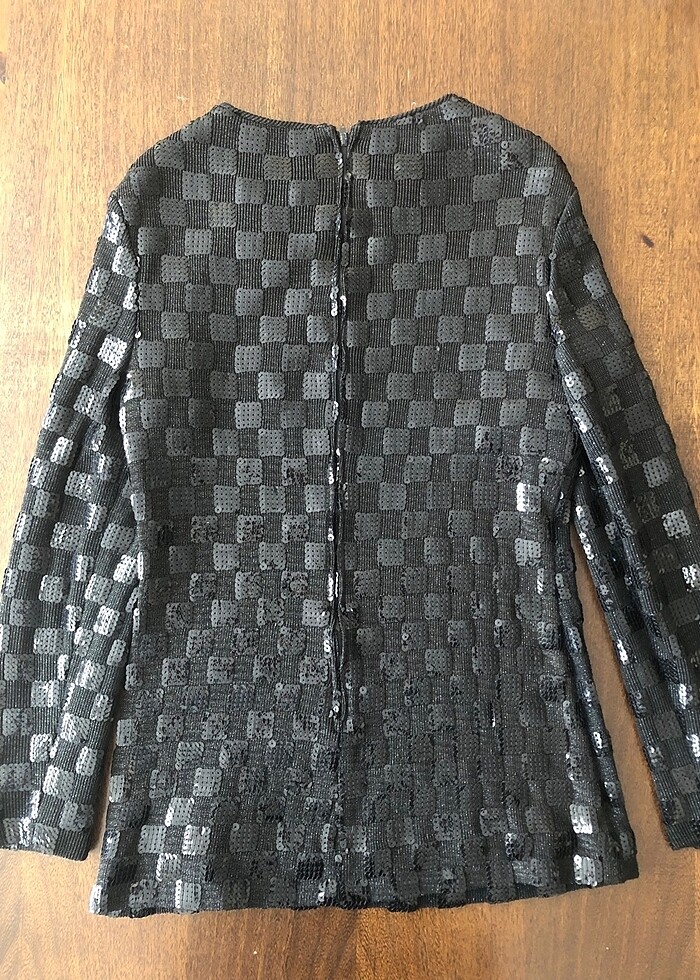 Pullu payetli bluz - Görsel 4