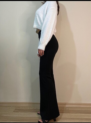 m Beden Zara model ispanyol paça pantolon