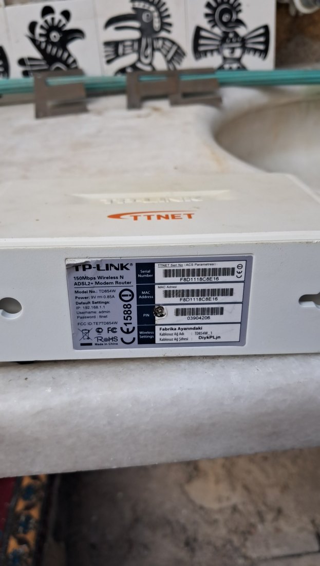 Beyaz TP-LINK CTTNET Modem - Görsel 2