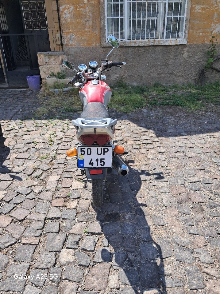 Renkli Kemerli Metal Motosiklet - Görsel 2