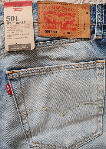 Levis Levi S 501 93 Mavi Denim Sort