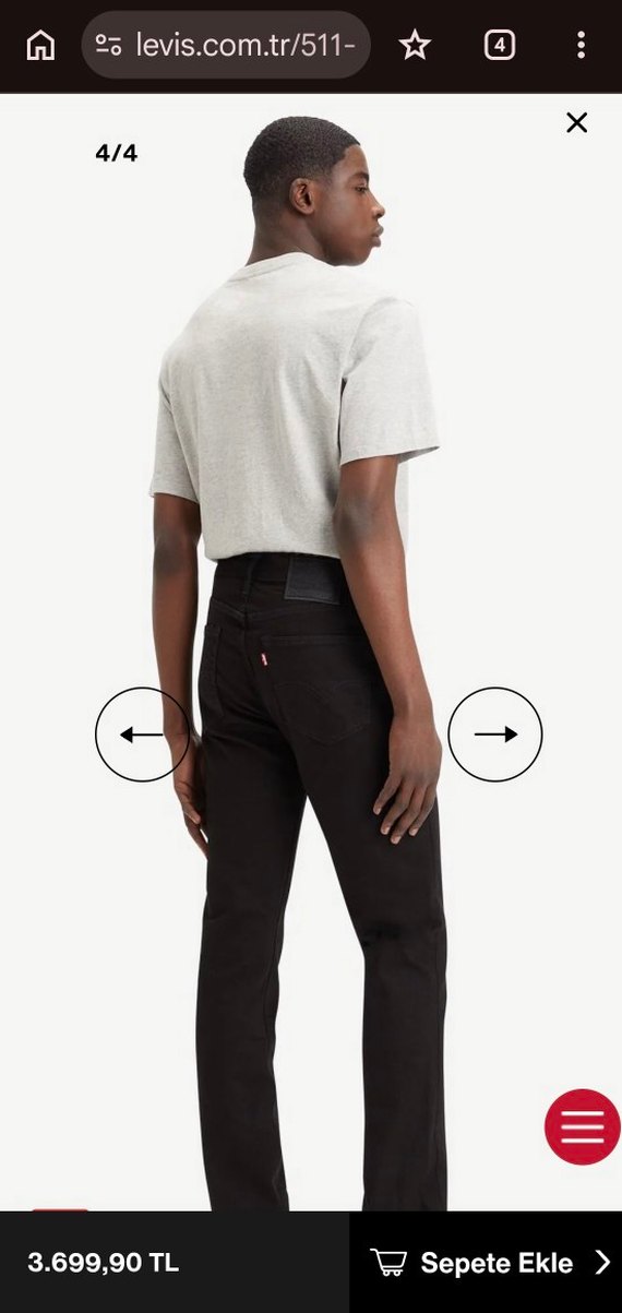 Orjinal Levi's 511 (W38L32) — görsel 6/6