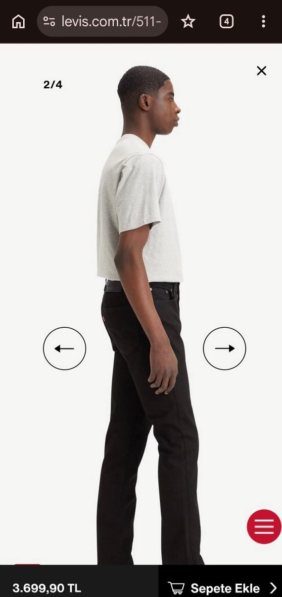 Orjinal Levi's 511 (W38L32) — görsel 5/6