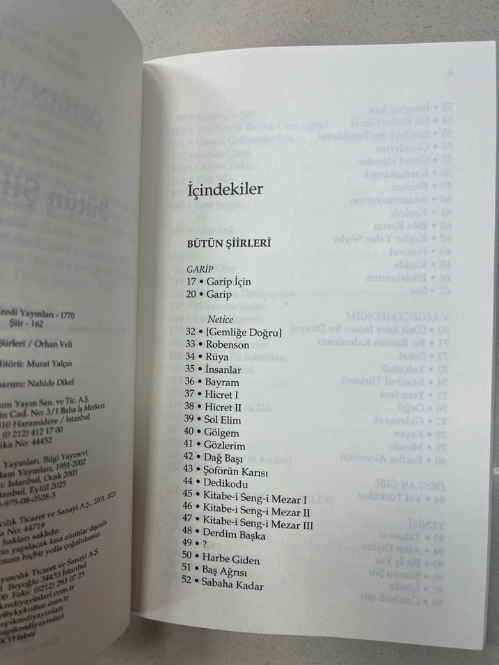 Orhan Veli - Bütün Şiirleri - Görsel 2