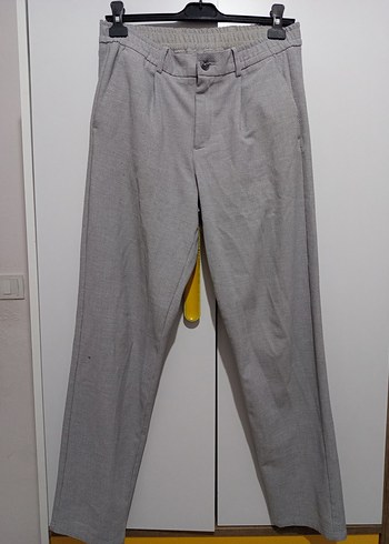 LC Waikiki Gri Duz Kesim Kumas Pantolon