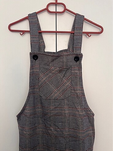 Askılı salopet elbise - Görsel 3