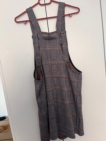 Askılı salopet elbise - Görsel 6