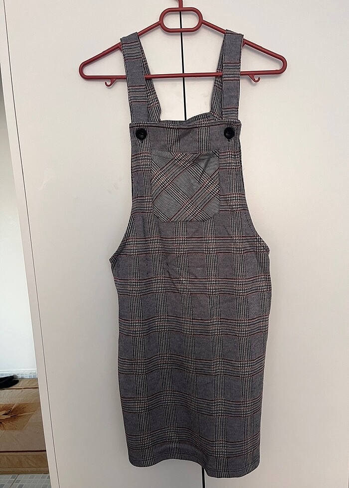 Askılı salopet elbise - Görsel 2