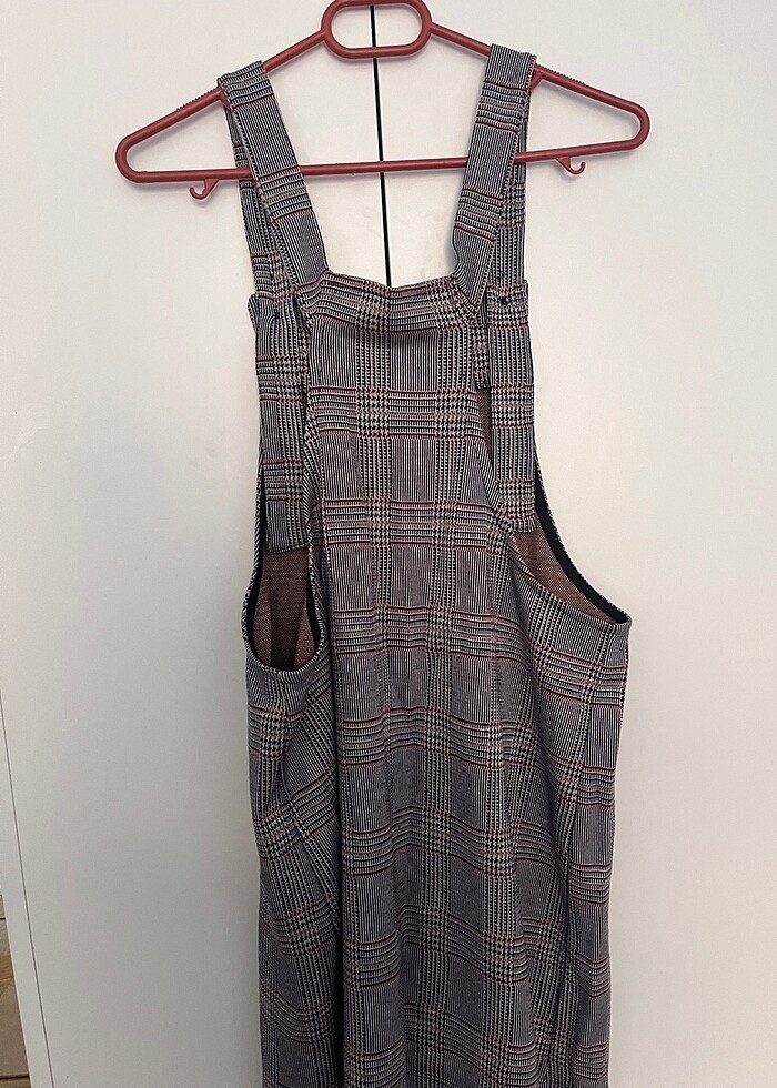 Askılı salopet elbise - Görsel 4