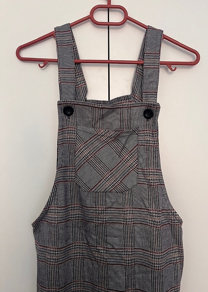 Askılı salopet elbise - Görsel 3