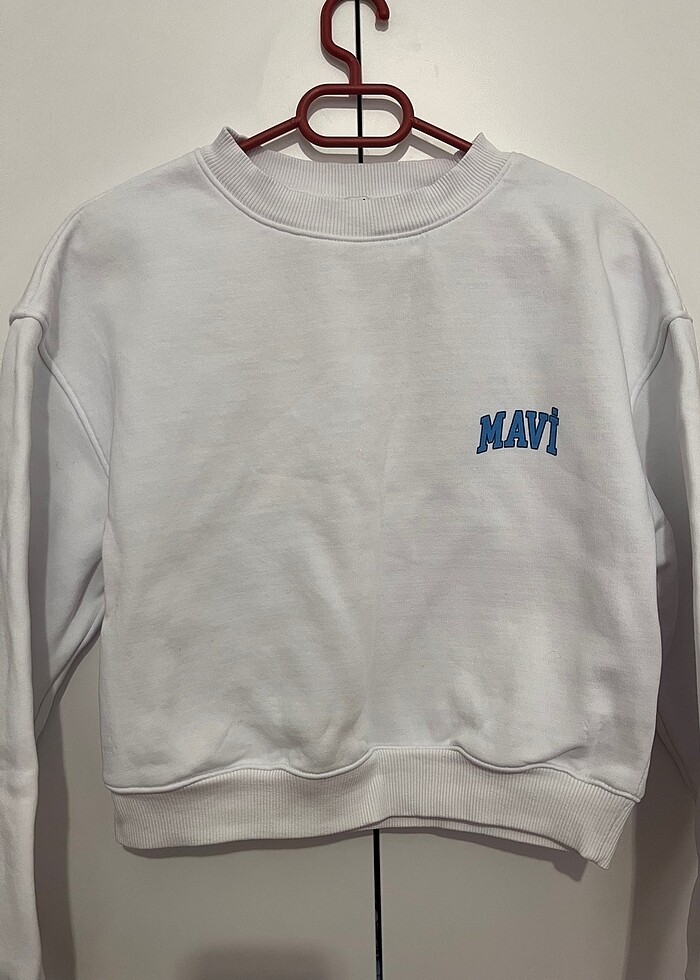 Beyaz sweatshirt - Görsel 2