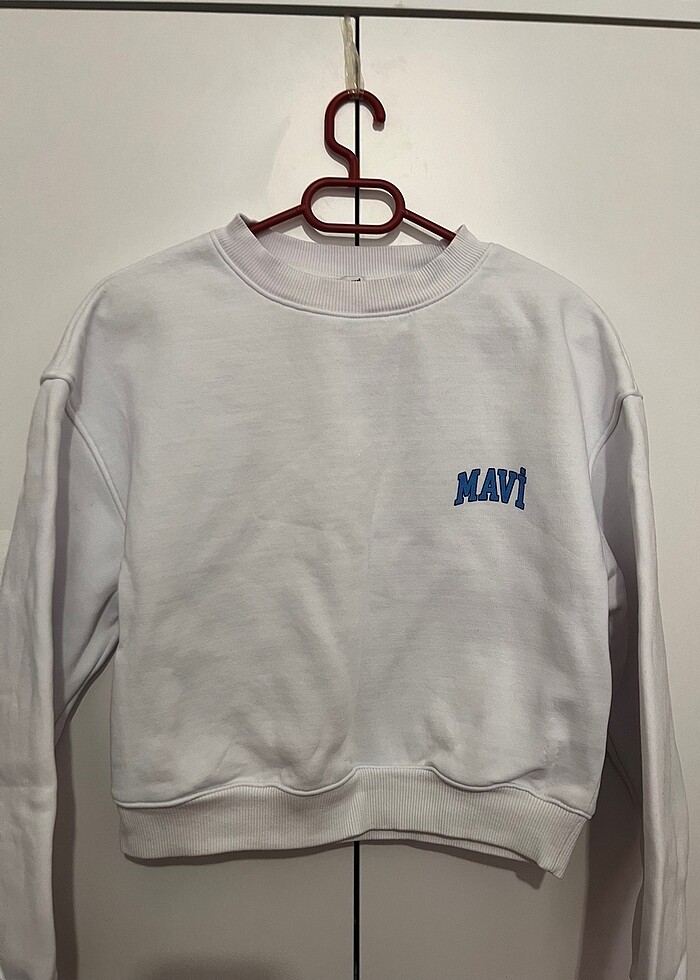 Beyaz sweatshirt - Görsel 4