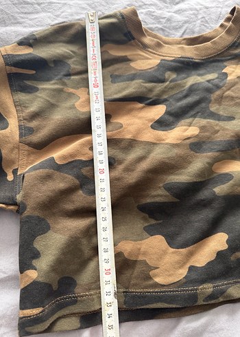 Kamuflaj desenli crop body - Görsel 3