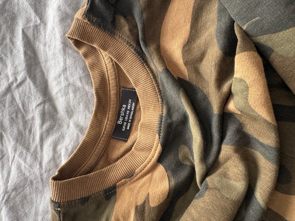 Kamuflaj desenli crop body - Görsel 4