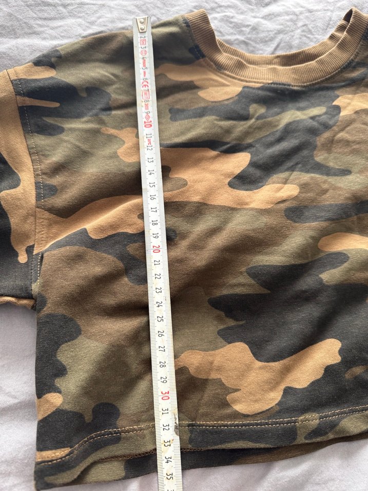 Kamuflaj desenli crop body - Görsel 3