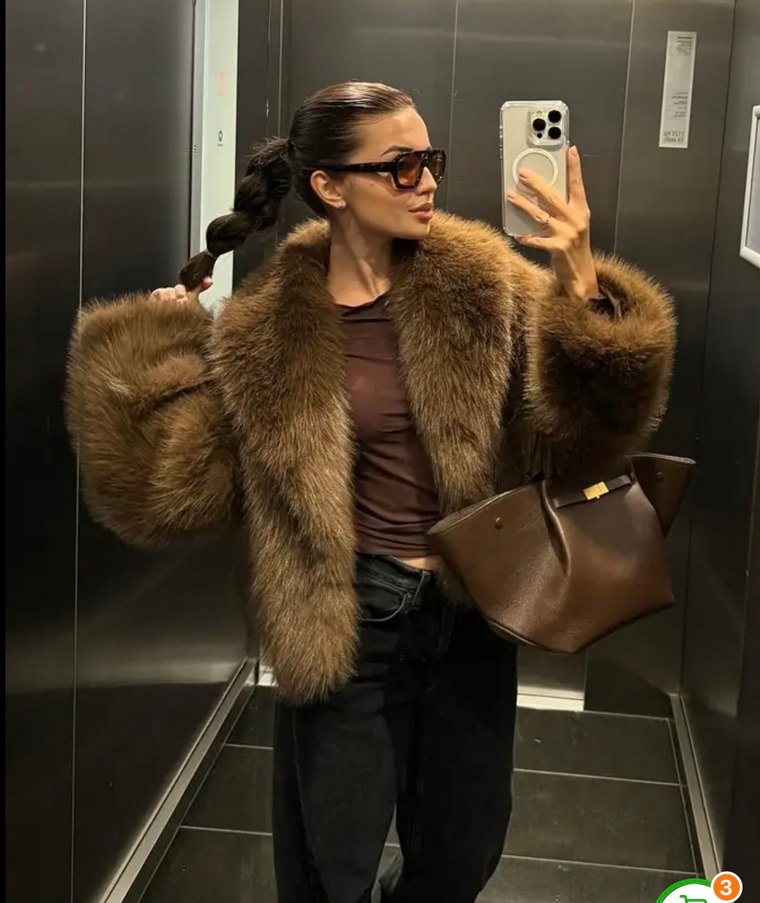 Kahverengi kürk - Görsel 2