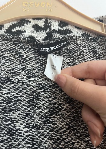 Diğer Gri Zebra Desenli Kadın Midi Hırka