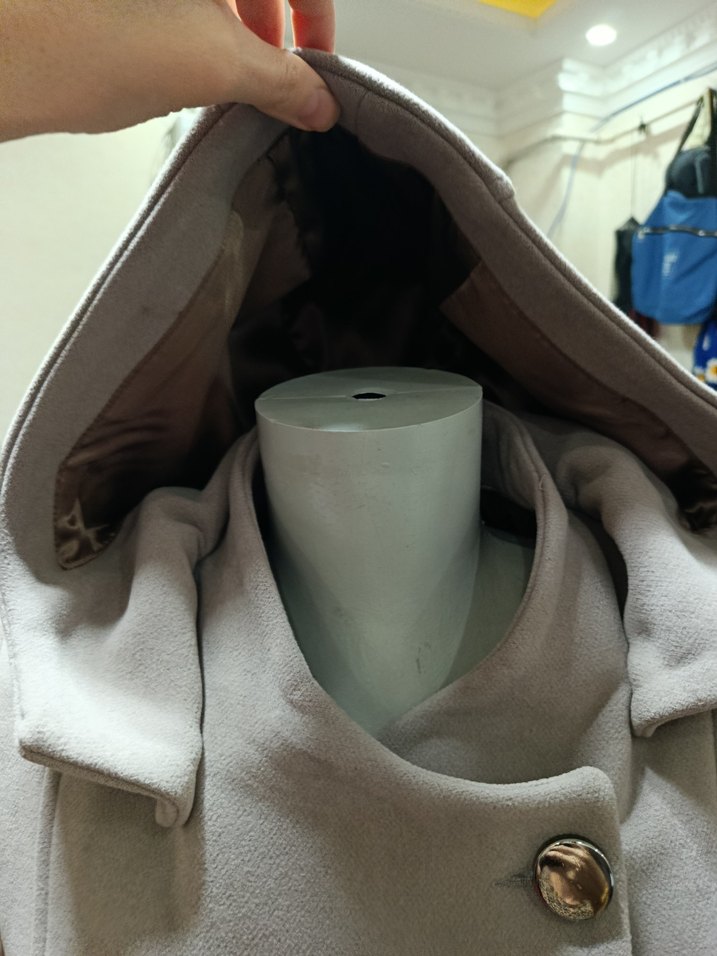 Kapüşonlu Bej Kaban - Görsel 4