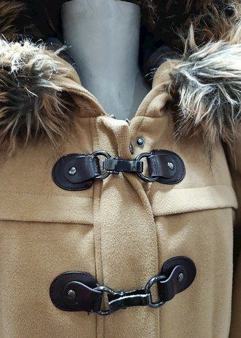 Kahverengi Kürklü Kadın Kışlık Mont - Görsel 2