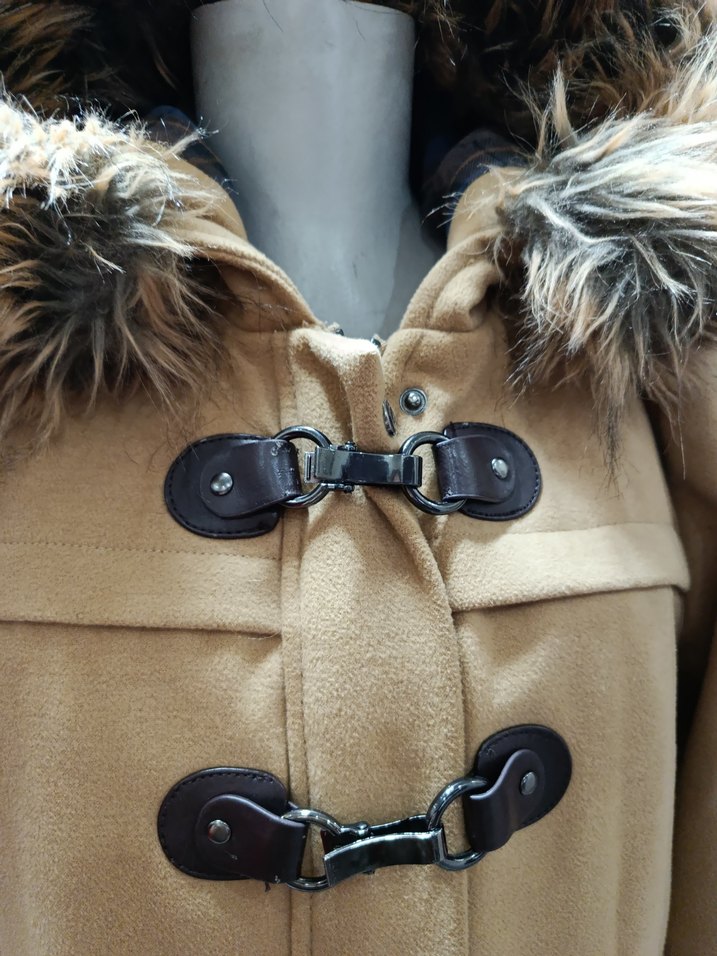 Kahverengi Kürklü Kadın Kışlık Mont - Görsel 2