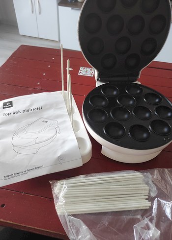 Tchibo Beyaz Mini Top Kek Makinesi - Görsel 3